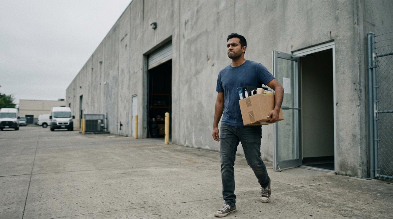 Vikram Desai in his home workspace